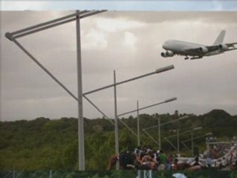 Vol d’essai. Airbus A380 Guadeloupe Aéroport Maryse Condé