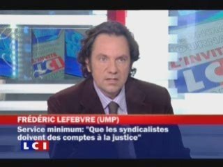 Lefebvre "Aubry : méthodes d'extrême-gauche"