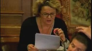 Edith Cuignache Gallois au Conseil de Paris le 24 novembre
