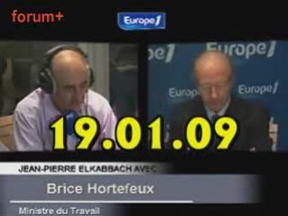 ITW de Brice Hortefeux (19.01.09)