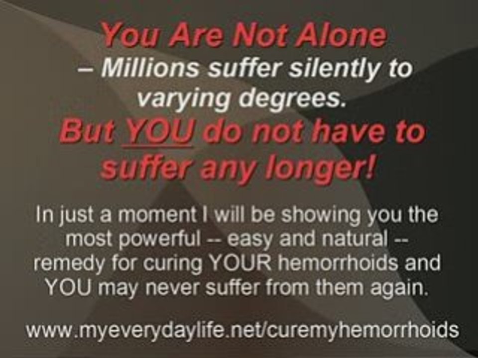 Cure Hemorrhoids Safely and Naturally at Home with H Miracle