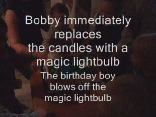 Vancouver Magician Saves Birthday Cake Blowout $75/hr magic