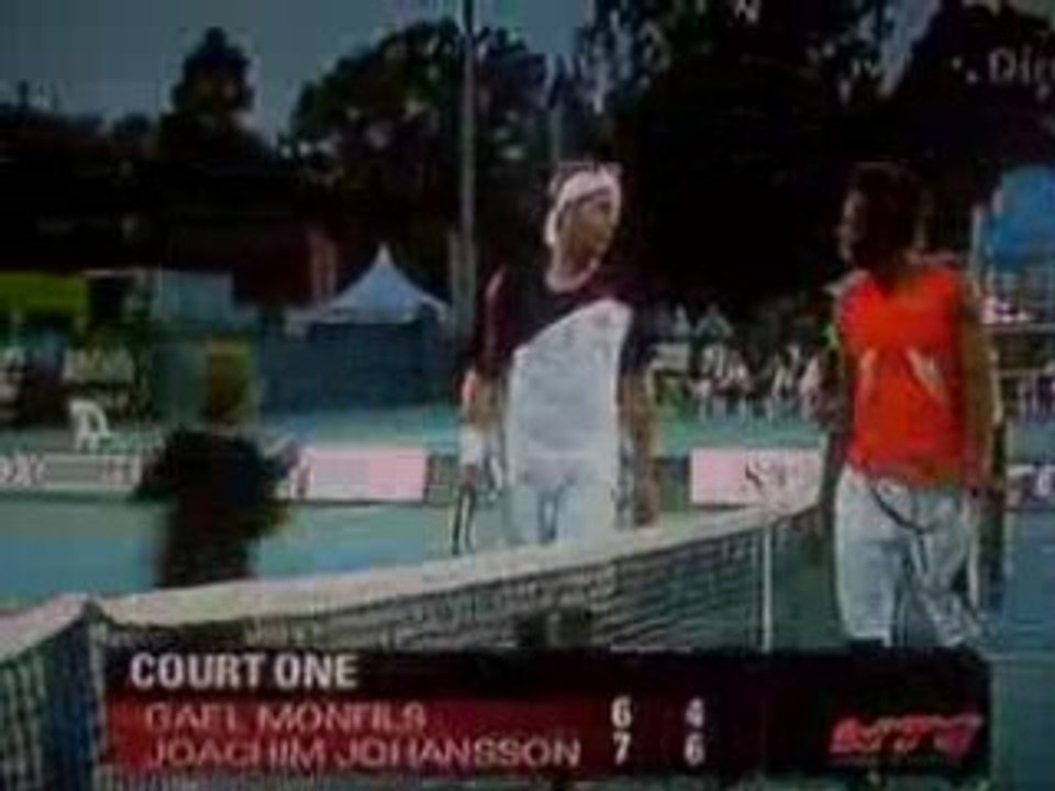 Adelaïde 2009 - Balle de match Monfils/Johansson