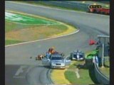 F1 Nick Heidfeld heurte la voiture medical Brasil 2002