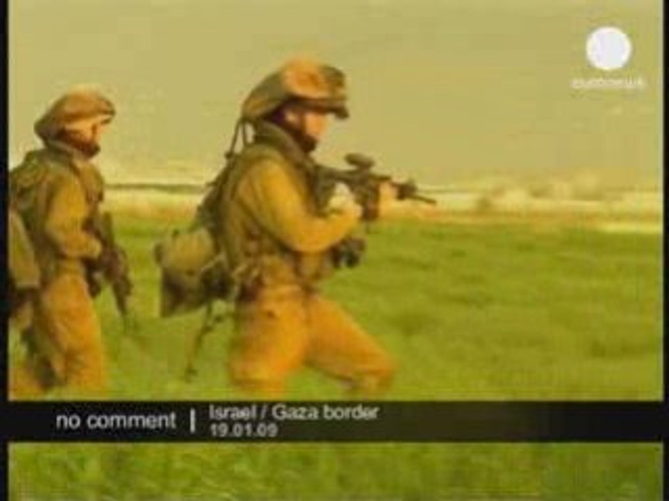 Soldats à la frontière entre Israël et Gaza