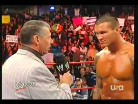 WWE RAW 19/01 Randy Orton Confronts Mr McMahon and Stephanie