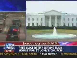 Barack Obama se dirige vers l'église St John 14h50  HL09h50