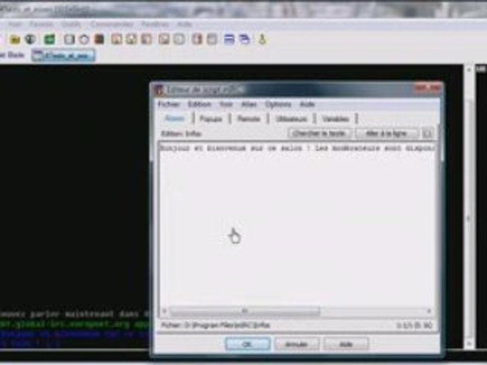 Comment mettre une info rapide sur votre salon avec le Mirc