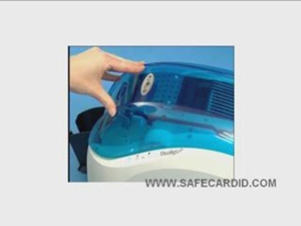 Installing a Print Ribbon in the Evolis Dulays 3 printer