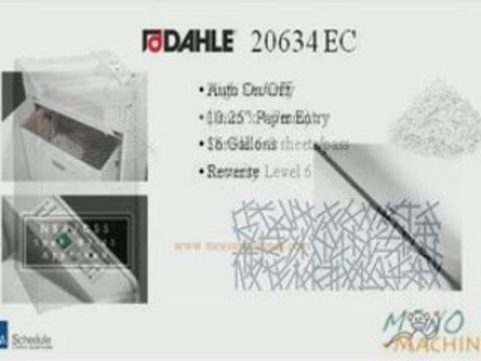Dahle 20634 EC High Security Paper Shredder - Tour