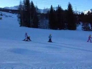 Candice à l'ESF des Arcs 1800