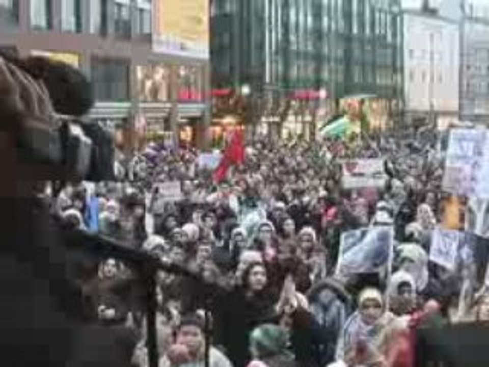 Demo in Hamburg für Gaza am 17 01 09