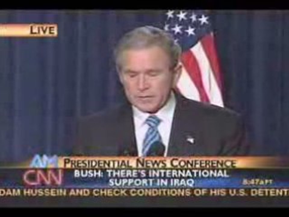 George W. Bush caught off guard 9-11 Question