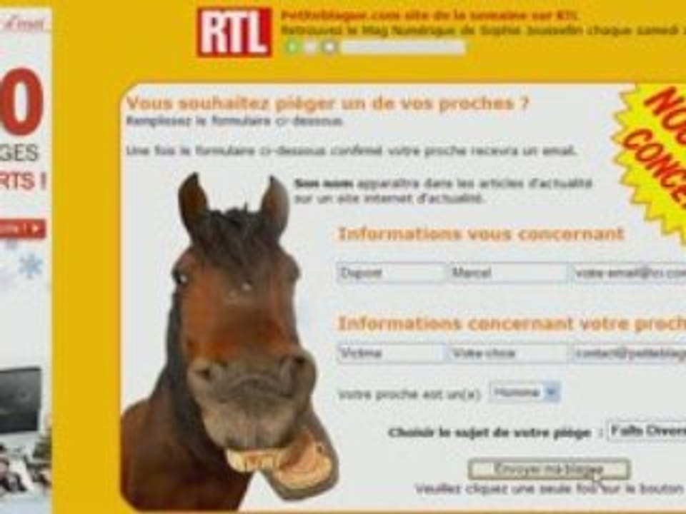Petiteblague.com - Piégez vos proches et marrez vous