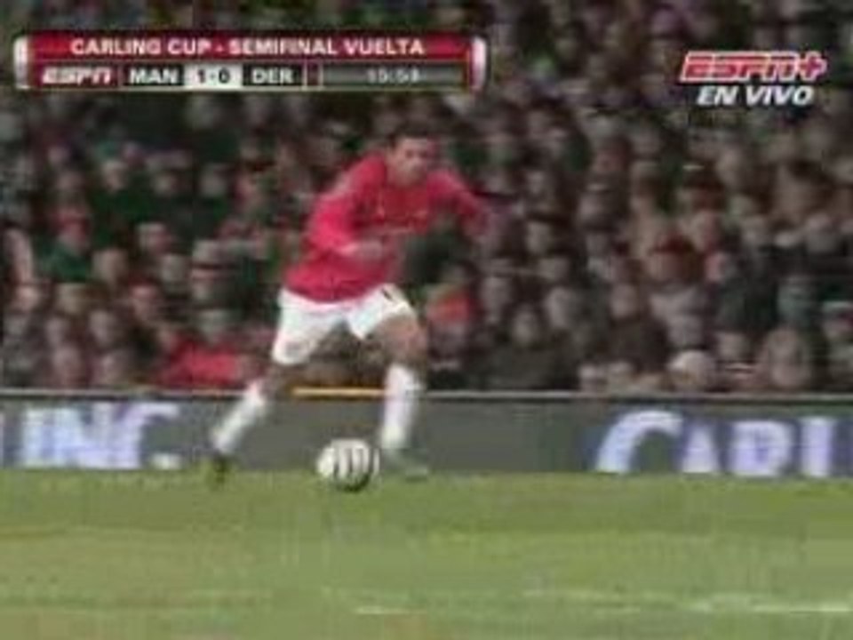 1.er Gol del Manchester Utd v Derby