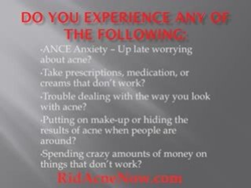 Getting (Get) Rid Of Acne Fast