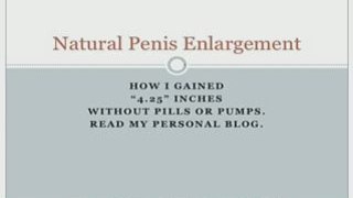 The Best Natural Penis Enlargement