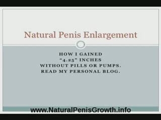 The Best Natural Penis Enlargement