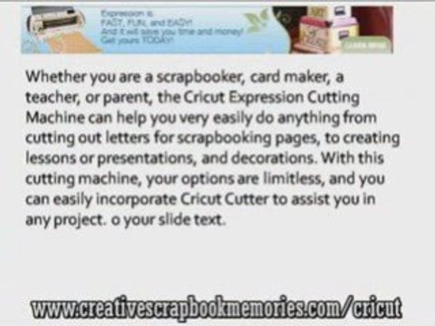 Cricut Expression Cutting Machine . Try For Only $33.00