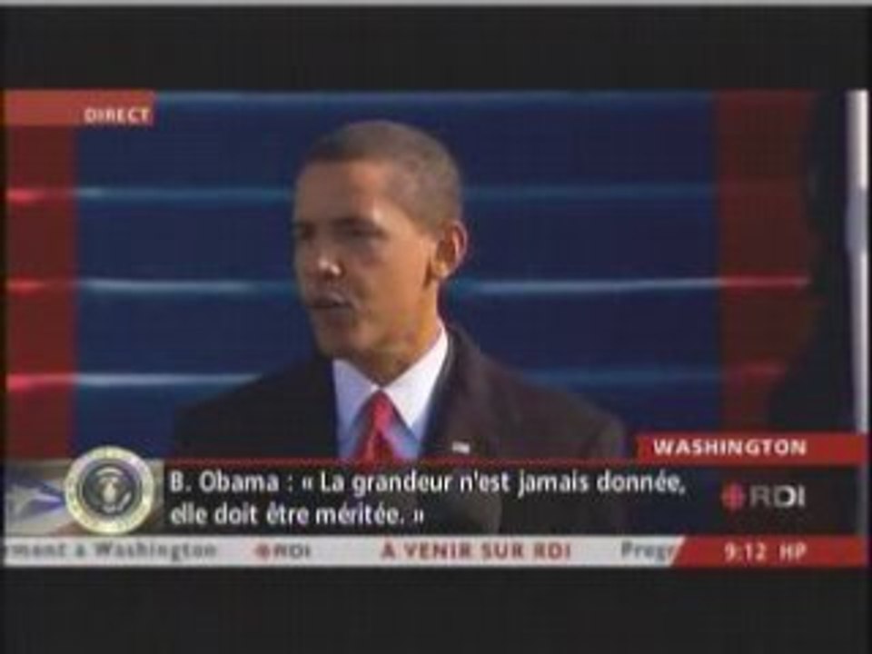 Discours Obama Investiture 1