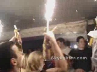 Bottle Sparkler Bottle Service at Movida Nightclub