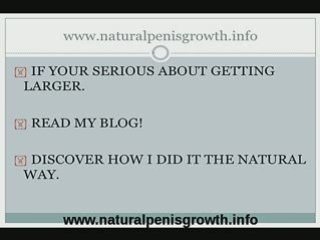 The Best Natural Penis Enlargement