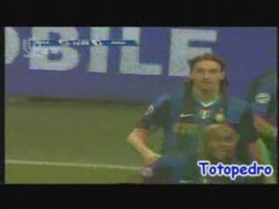 INTER MILAN - ROMA 2-1 BUT DE IBRAHIMOVIC COUPE D'ITALIE