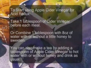 Apple Cider Vinegar For Acid Reflux