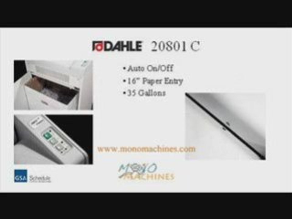 Dahle 20801 C Strip Cut Paper Shredder - Tour
