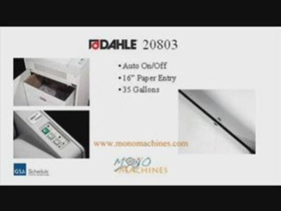 Dahle 20803 Strip Cut Paper Shredder - Tour