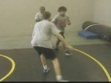 Wrestling Core training during pracitce and pre-match
