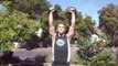 Kettlebell Overhead Squat with a 32 kg