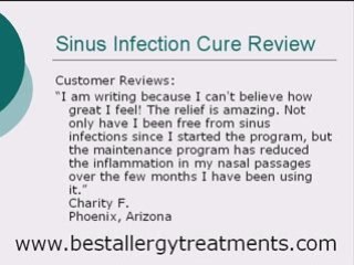 Best Allergy Treatments - The Sinus Infection Cure Review