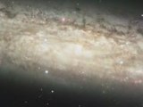 Zoom dans la galaxie NGC 253