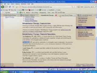 CU Sports Physical Therapy, Denver Colorado