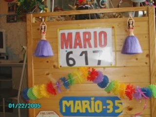 mario et son triporteur au marathon du mt st michel.........