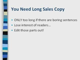Should You Write Long or Short Sales Copy?