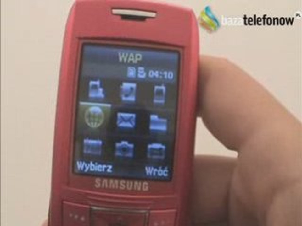 Prezentacja telefonu Samsung SGHE250V video Dailymotion