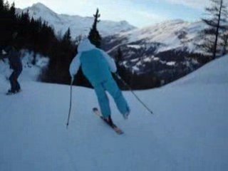 1 Ski sur une Noire ! @Val Cenis