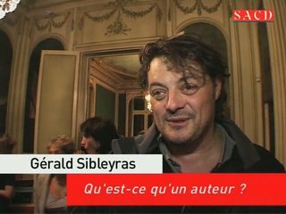 Gérald Sibleyras : qu'est-ce qu'un auteur ?