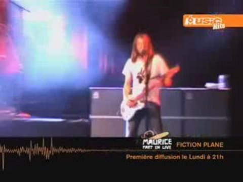 Maurice part en live sur M6 music Hits avec Fiction Plane
