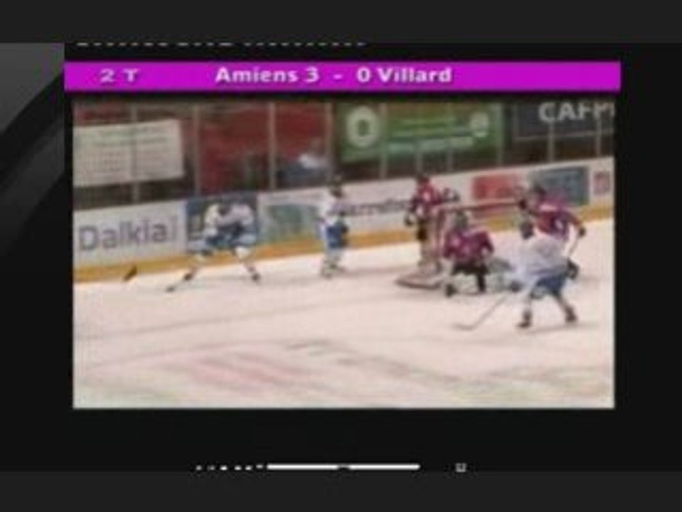 Amiens 4-0 Villard ligue magnus résumé match du 29 11 08