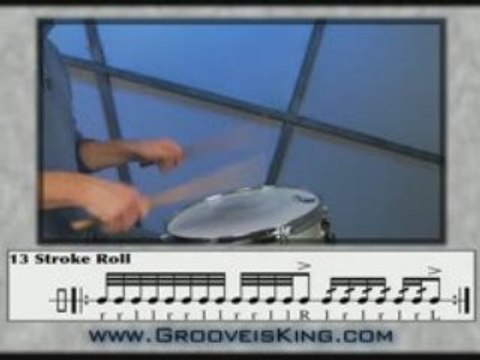 13 Stroke Roll - Drum Lessons - Drum Rudiments