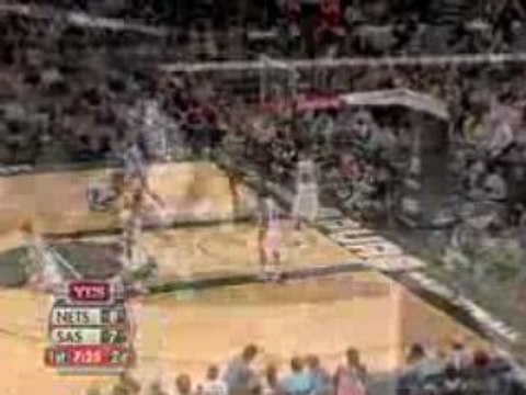 NBA Vince Carter finishes with authority in San Antonio.