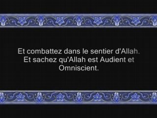 Sourate 2 Al-Baqara ( LA VACHE ) Versets 233 à 252