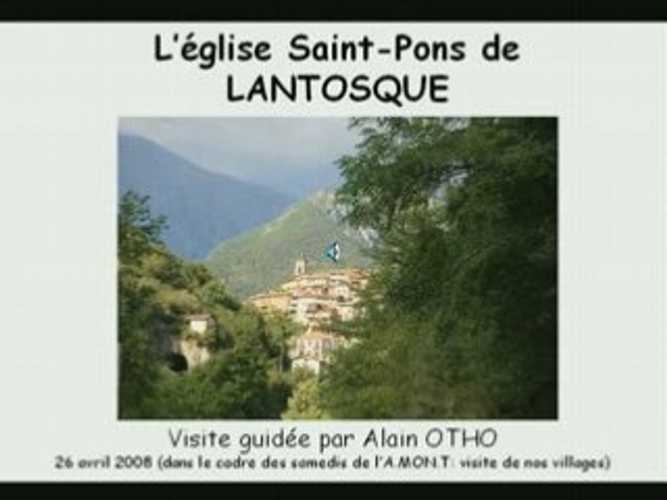 Visite Eglise Saint-Pons Lantosque