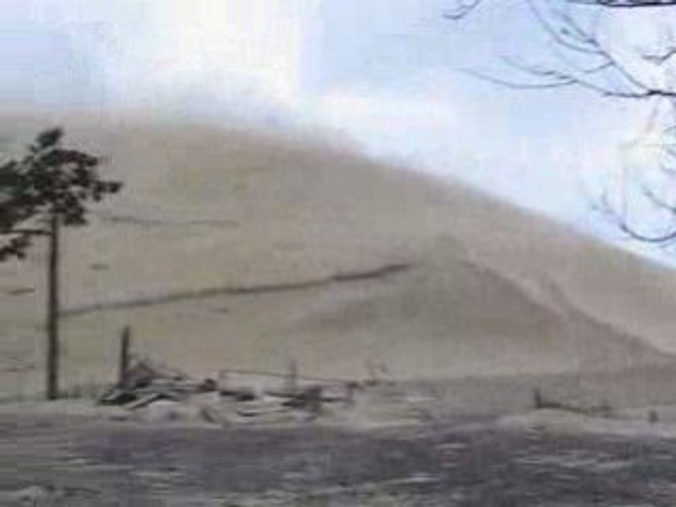 Tempete 24 janvier 2009 dune du pyla 175 km/h