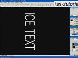 Ice text effect in Photoshop - Tutorial