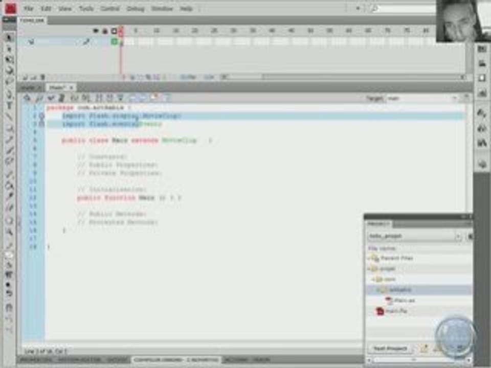Flash CS4: Hiérarchiser un projet