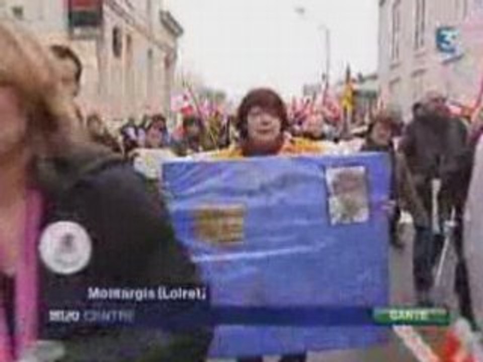 France 3 Centre - Manifestation contre la loi dite Bachelot